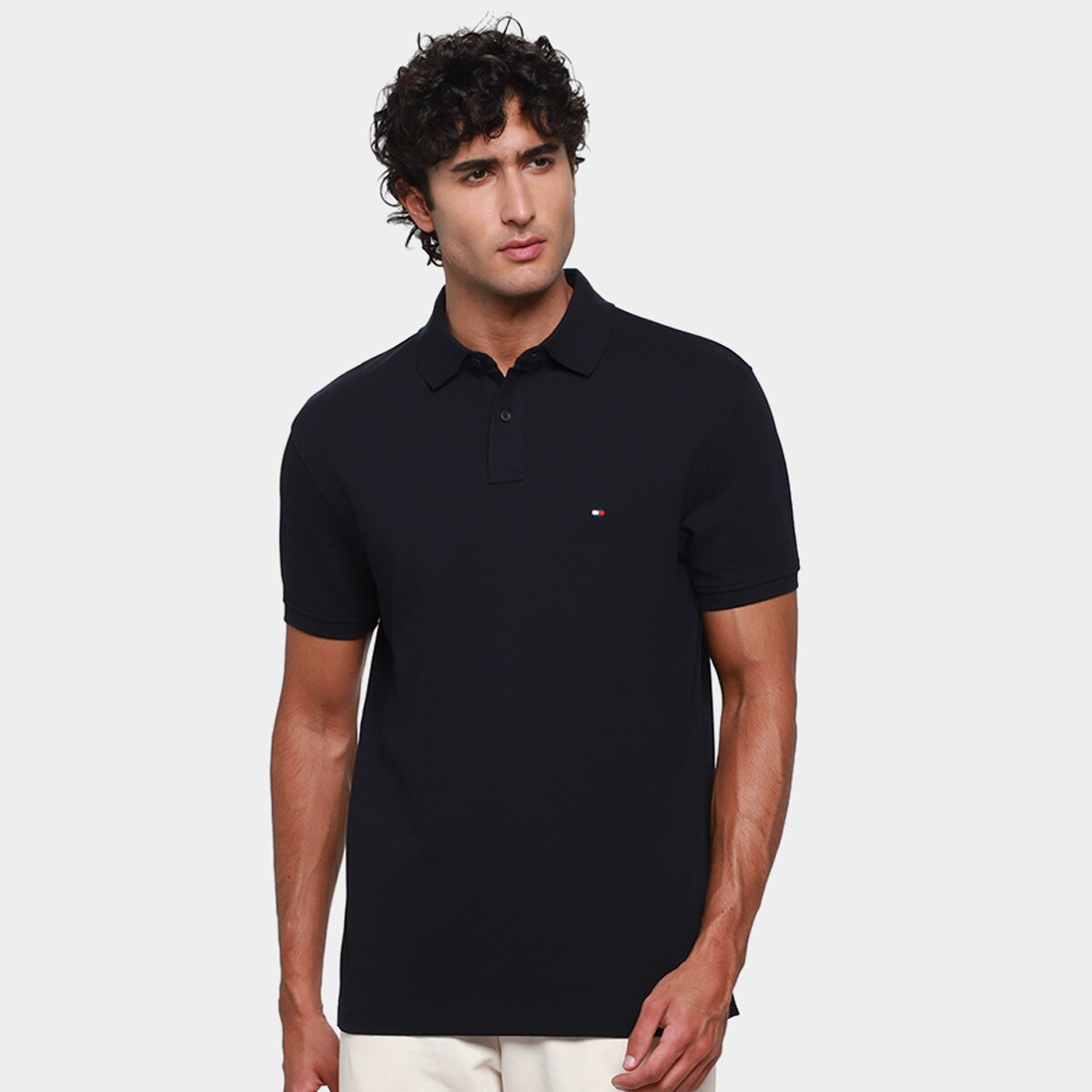 Camisa Polo Tommy Hilfiger Im Core 1985 Classic Masculina Marinho