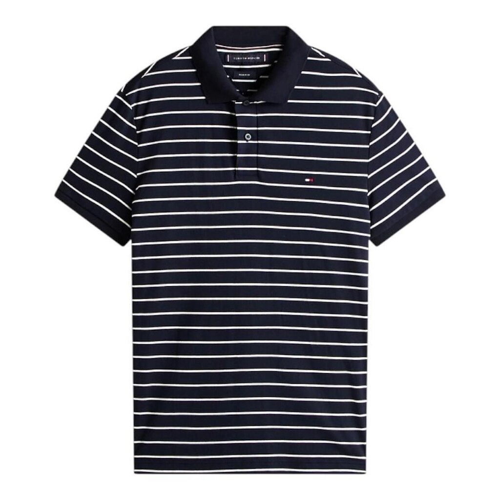 Camisa Polo Tommy Hilfiger Liquid Cotton Regular Azul