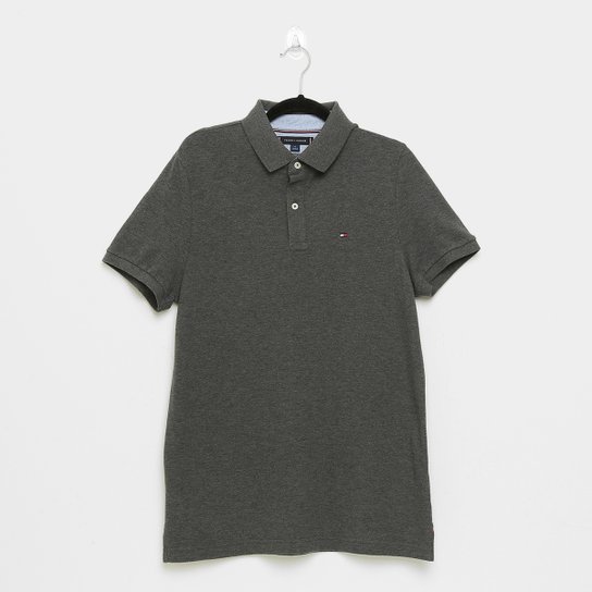 Camisa Polo Tommy Hilfiger Lisa Básica Masculina - Chumbo e Cinza é ruim? Camisa Polo Tommy Hilfiger Lisa Básica Masculina - Chumbo e Cinza é boa?