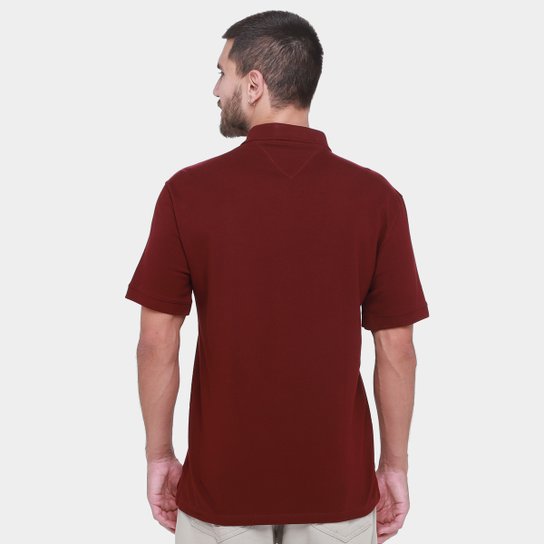 Camisa Polo Tommy Hilfiger Placket Masculina