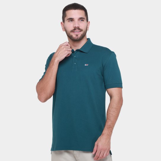 Camisa Polo Tommy Hilfiger Placket Masculina