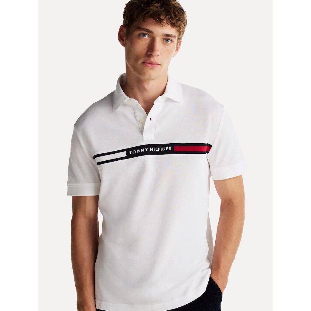Camisa Polo Tommy Hilfiger Regular Chest Insert Logo Masculina