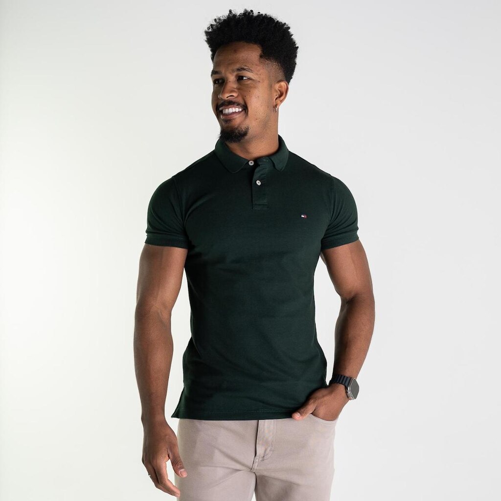 Camisa Polo Tommy Hilfiger Regular Fit 1985