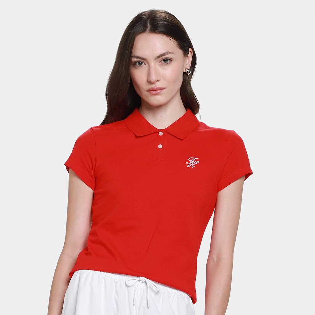 Camisa Polo Tommy Hilfiger Script Feminina