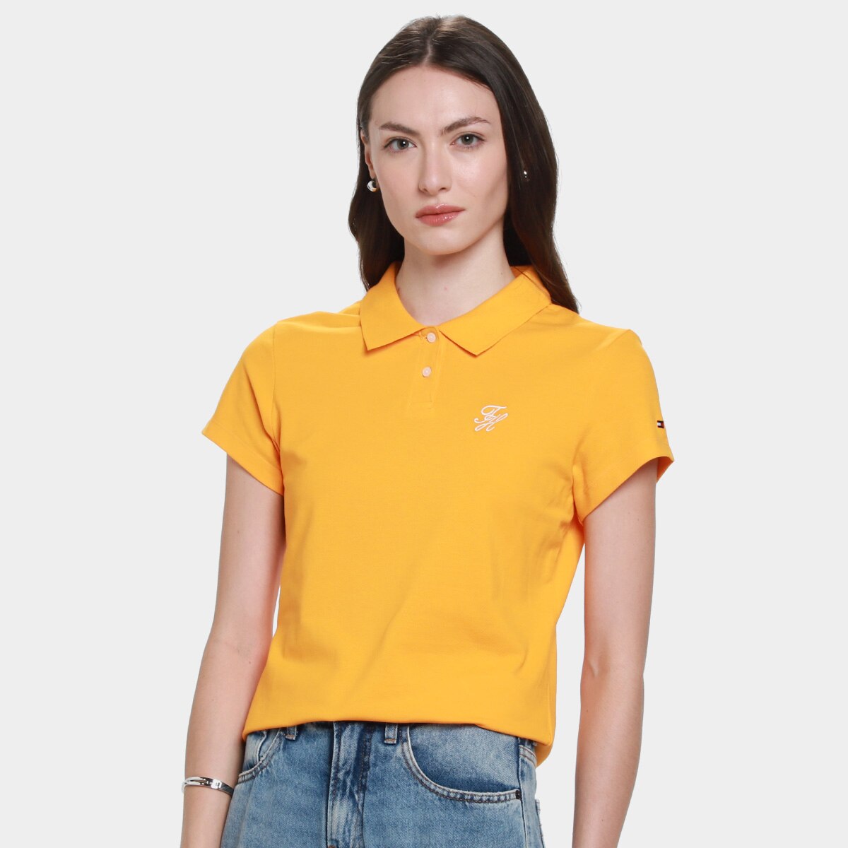 Camisa Polo Tommy Hilfiger Script Feminina - Shopping Azul Fidelidade