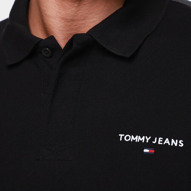 Camisa Polo Tommy Jeans Linear Masculina