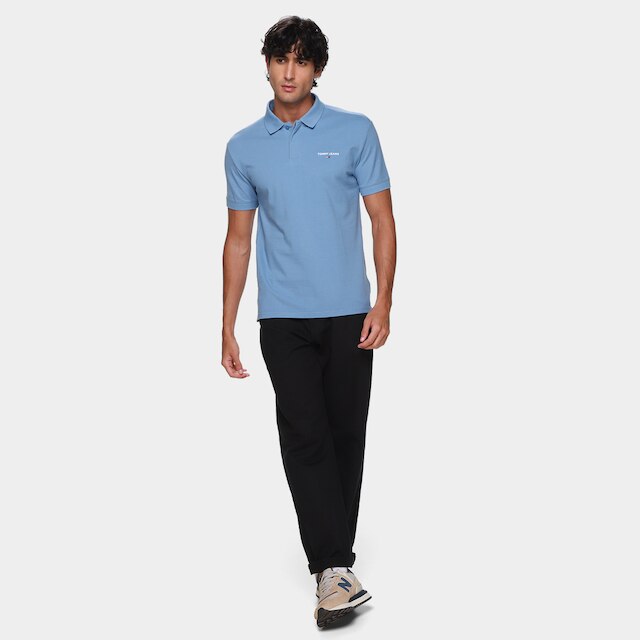 Camisa Polo Tommy Jeans Linear Masculina