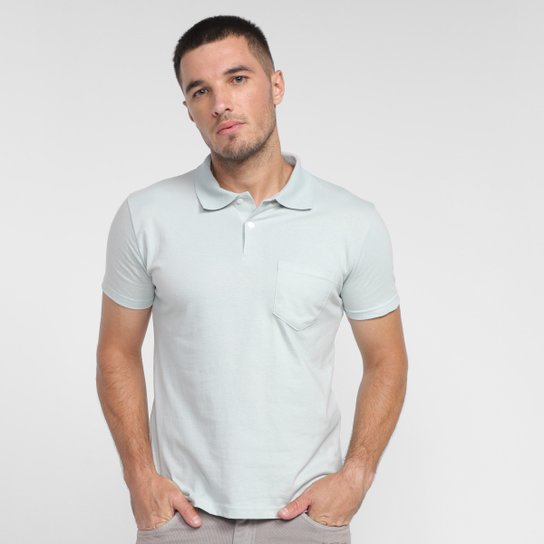 Camisa Polo Ultimato Lisa Masculina - Verde claro Menor preço em Camisa Polo Ultimato Lisa Masculina - Verde claro