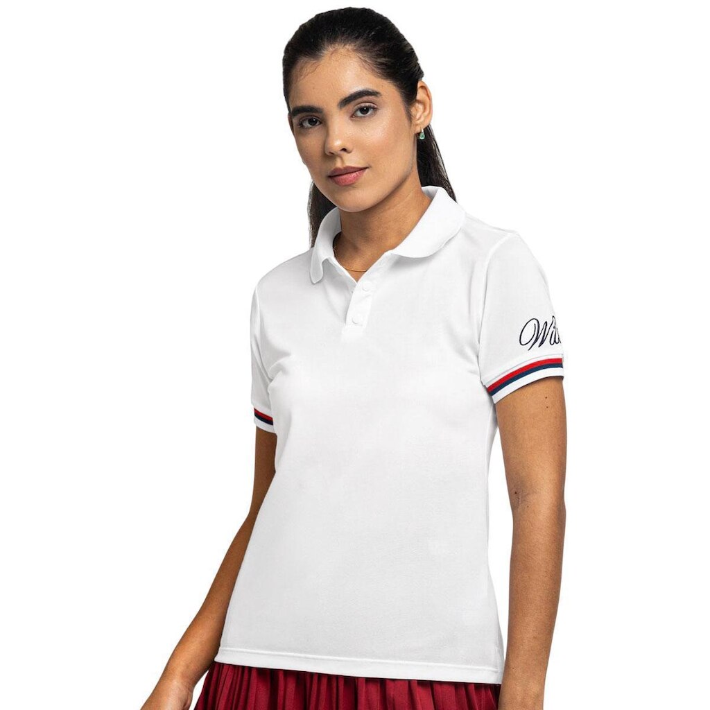 Camisa Polo Wilson Tour Retrô Branca