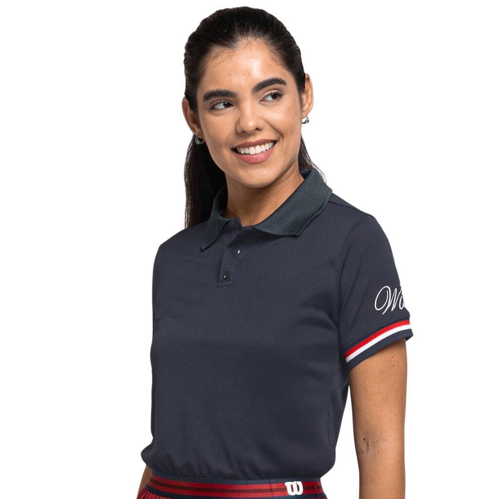 Camisa Polo Wilson Tour Retrô Marinho