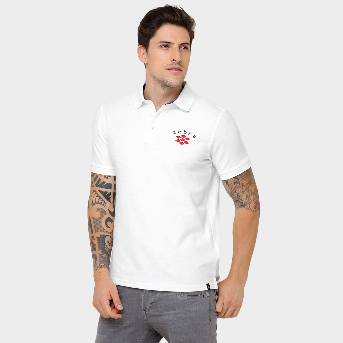 camisa polo zebra