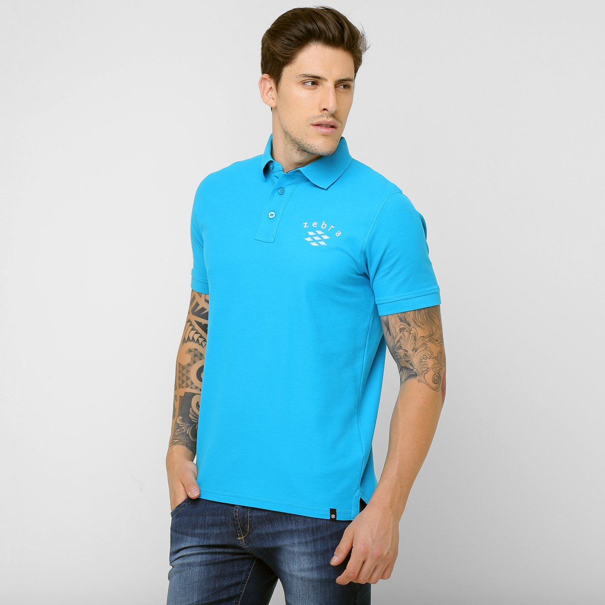 camisa polo zebra