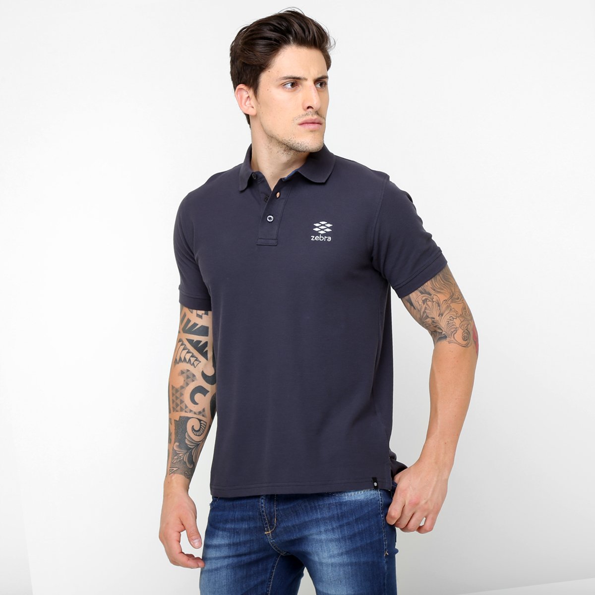 camisa polo zebra