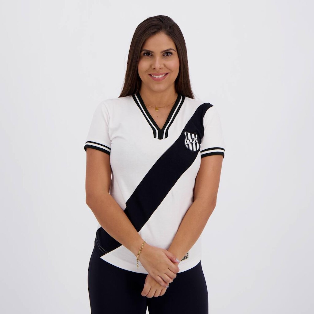 Camisa Ponte Preta Retrô 1977 Feminina Branca