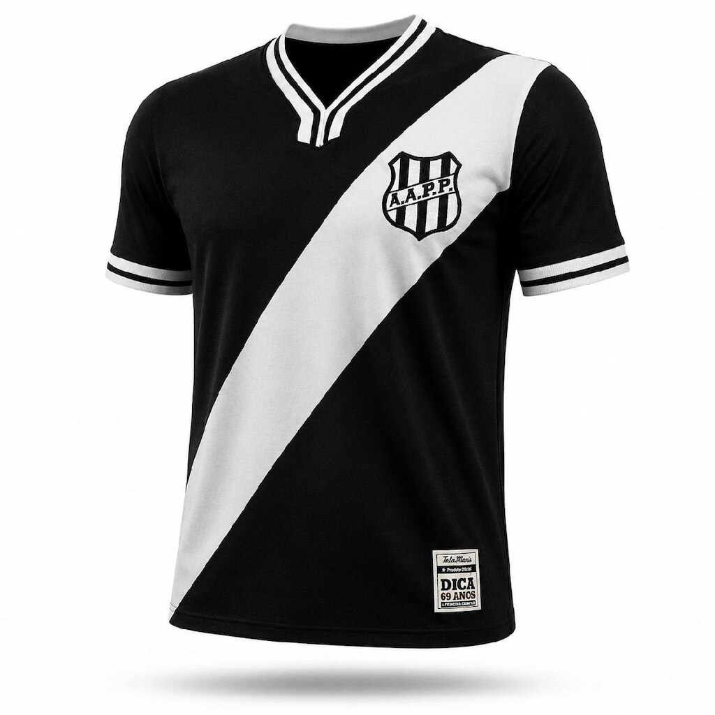Camisa Ponte Preta Retrô Dicá 1977 - Masculino