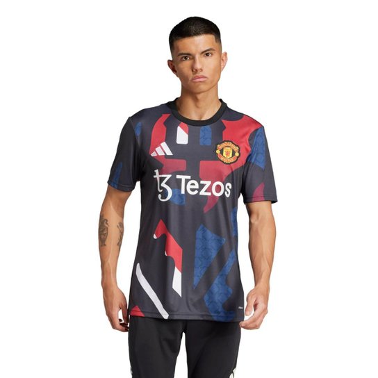 Camisa Pré-Jogo Manchester United 24/25 Adidas Masculina