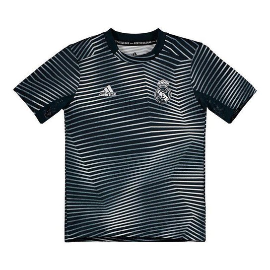 Camisa Pré-Jogo Real Madrid Infantil 19/20 s/n° Jogador Adidas