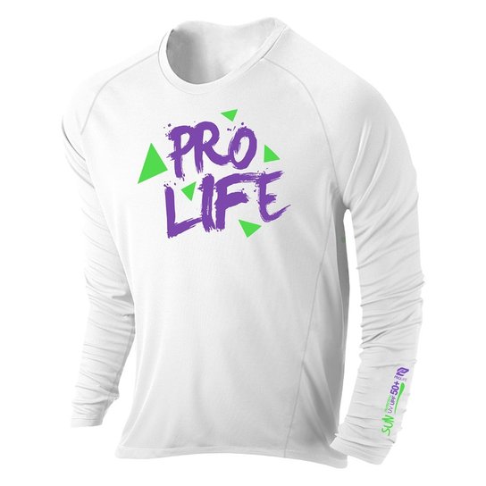 Camisa Prolife Infantil 0.5mm FPU 50+ - Branco