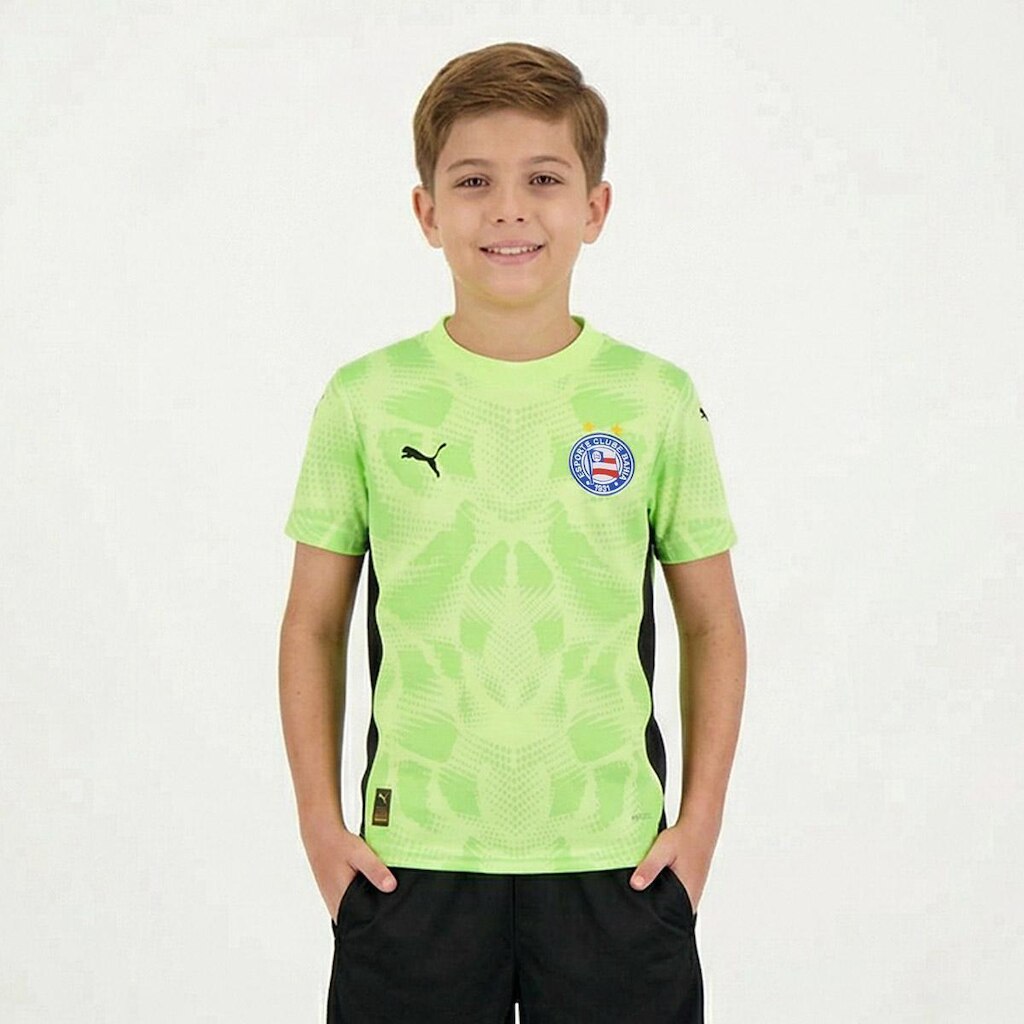 Camisa Puma EC Bahia II 2025 Infantil Masculina