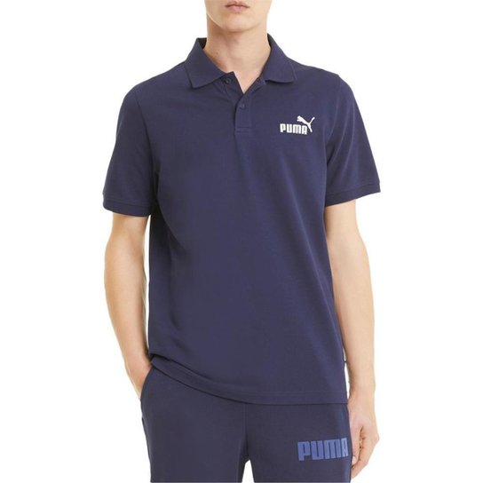Camisa Puma Ess Pique Polo Masculina - Marinho Menor preço em Camisa Puma Ess Pique Polo Masculina - Marinho