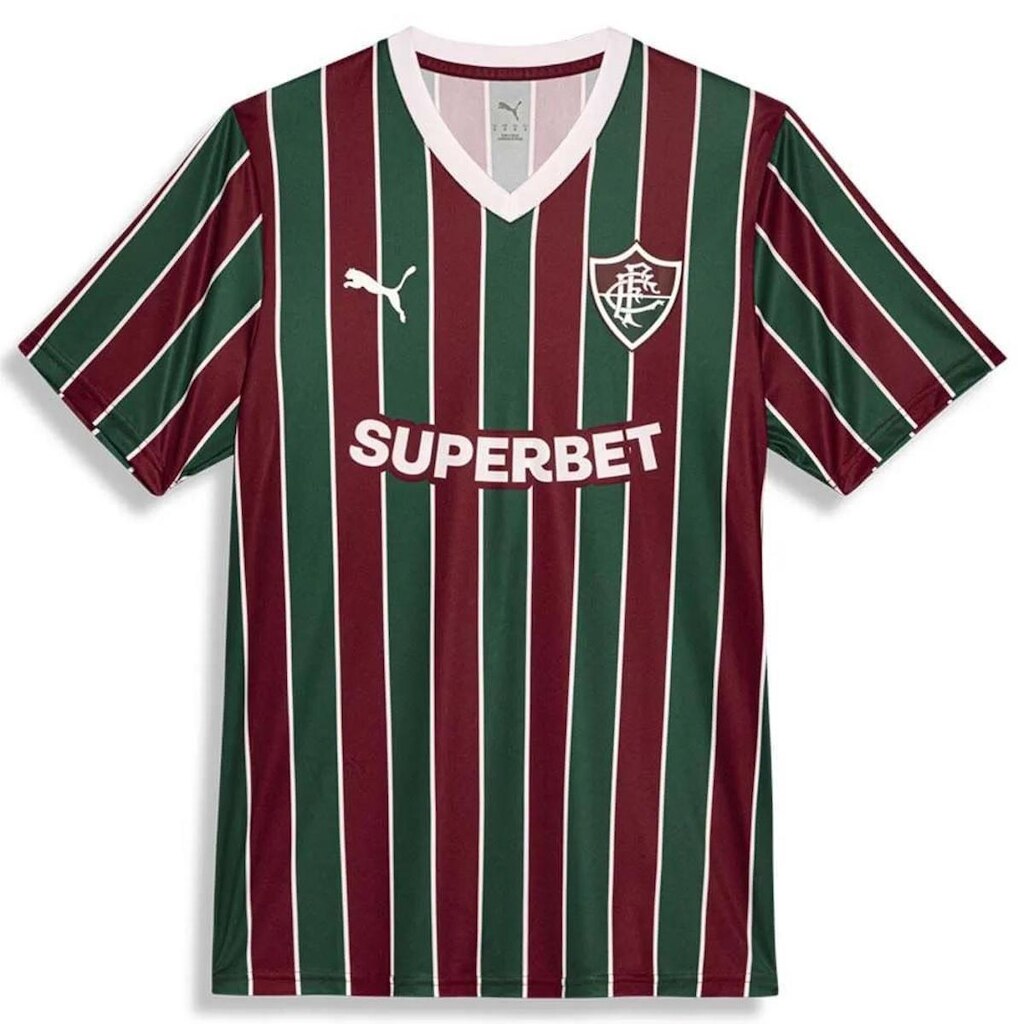 Camisa Puma Fluminense HOME 2026 Estádio Masculina - Verde/Grená