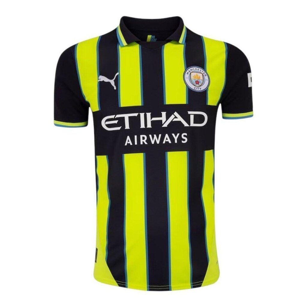 Camisa Puma Manchester City II 2024/25 Torcedor Masculina - Preto XXL