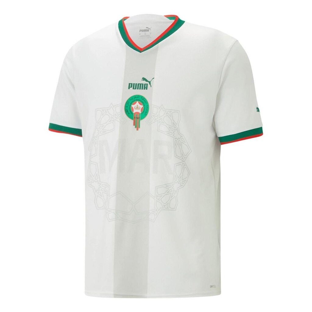 Camisa Puma Marrocos Away 22/2023 Masculina - Branca/Vermelha G