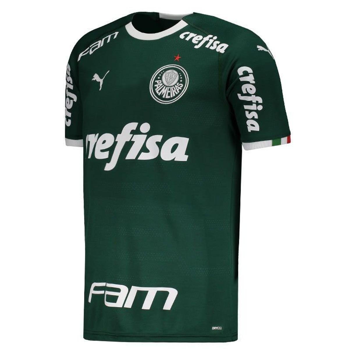 Camisa Puma Palmeiras I 2019 Com Patrocínio Masculina Netshoes Camisa Puma Palmeiras I 2019 Com Patrocínio Masculina Netshoes