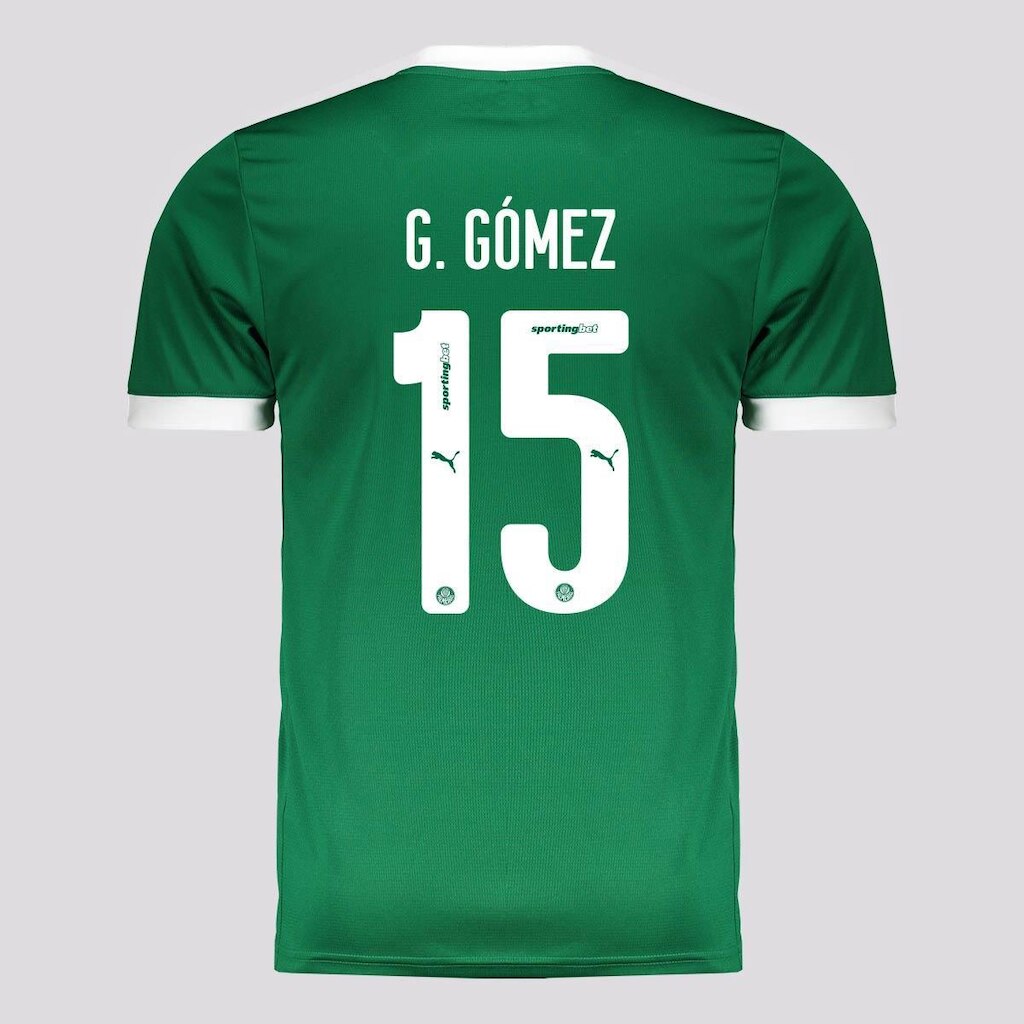 Camisa Puma Palmeiras I 2025 15 G. Gómez