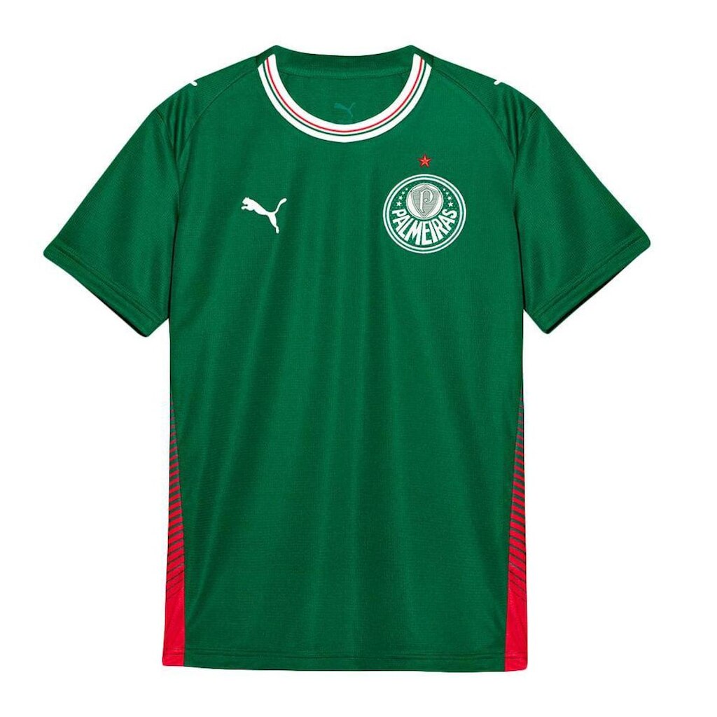 CAMISA PUMA PALMEIRAS I 2026 JUVENIL - TORCEDOR - VERDE 10