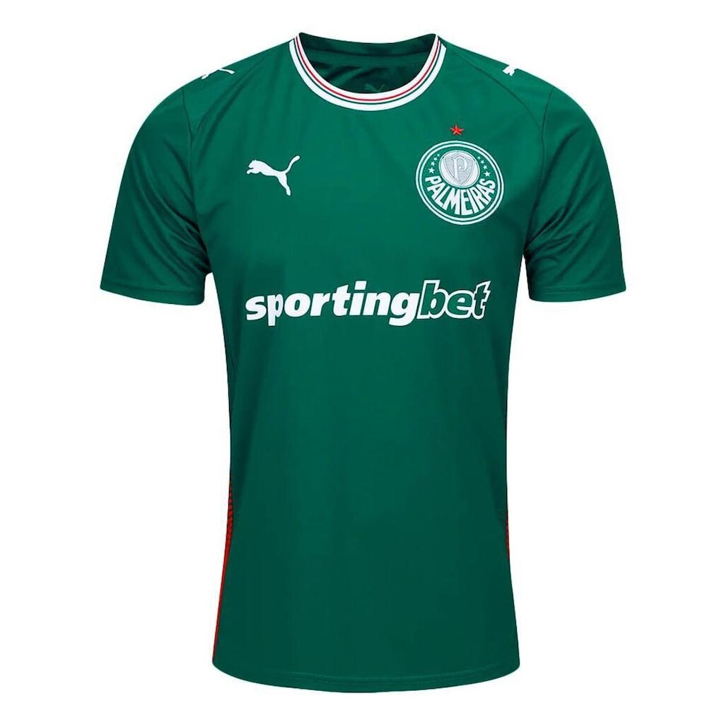 CAMISA PUMA PALMEIRAS I 2026 MASCULINA - TORCEDOR - VERDE GGG