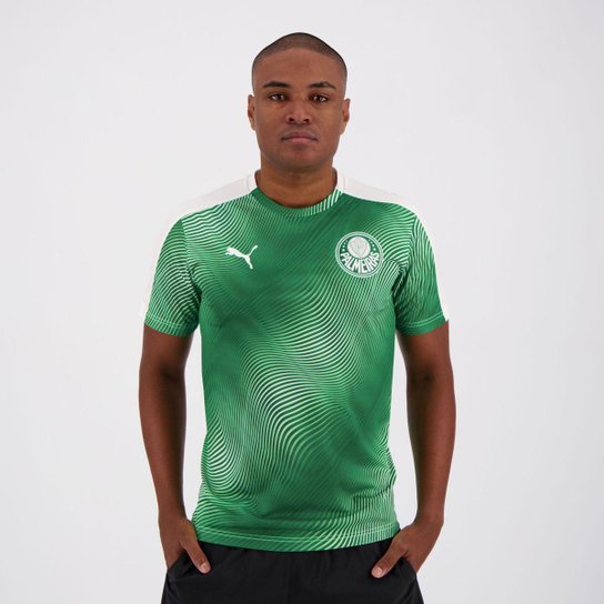 Camisa Puma Palmeiras Stadium 2020 - Branco Menor preço em Camisa Puma Palmeiras Stadium 2020 - Branco