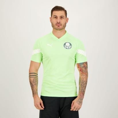 Camisa Treino Palmeiras 2023 Puma Verde Fluorescente Masculina