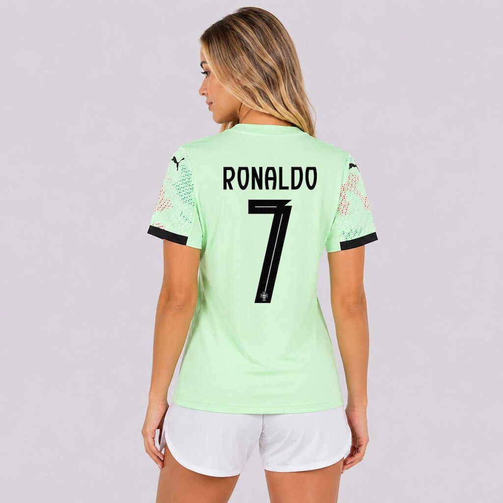 Camisa Puma Portugal Away 2025 Feminina 7 Ronaldo