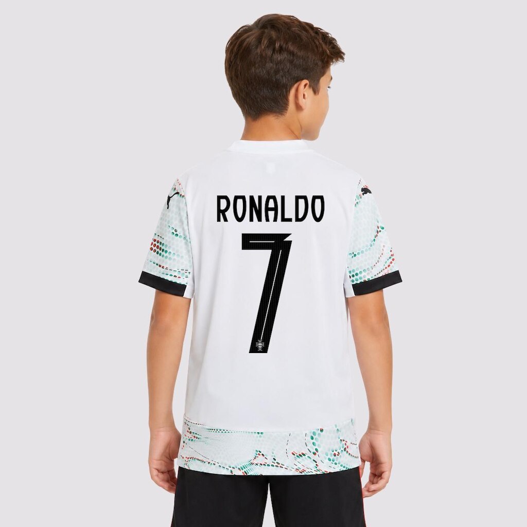 Camisa Puma Portugal Away 2025 Juvenil 7 Ronaldo