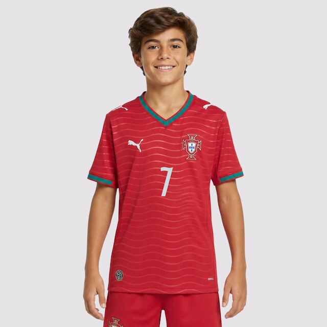Camisa Puma Portugal Home 2026 Juvenil 7 RONALDO