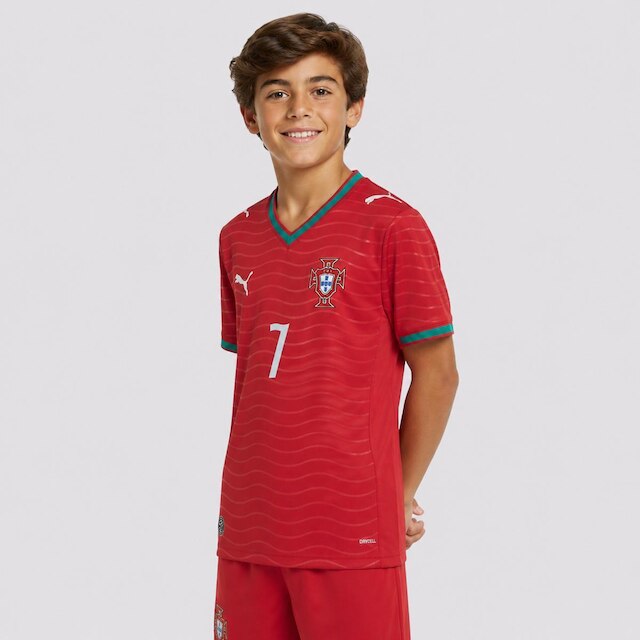 Camisa Puma Portugal Home 2026 Juvenil 7 RONALDO