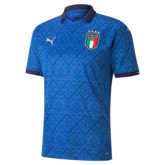 Camisa Puma Seleção Da Itália Home 20/21 Masculino - Azul Marinho - Azul+Marinho Menor preço em Camisa Puma Seleção Da Itália Home 20/21 Masculino - Azul Marinho - Azul+Marinho