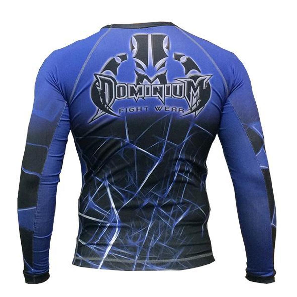 Camisas Rash Guard Camisa Rash Guard Compressao Jiu Jitsu ML - Neon Azul - Azul | Netshoes