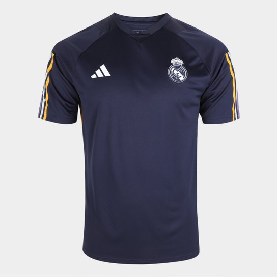 Camisa Real Madrid 23/24 s/n° Treino Adidas Masculina - Azul Escuro Menor preço em Camisa Real Madrid 23/24 s/n° Treino Adidas Masculina - Azul Escuro