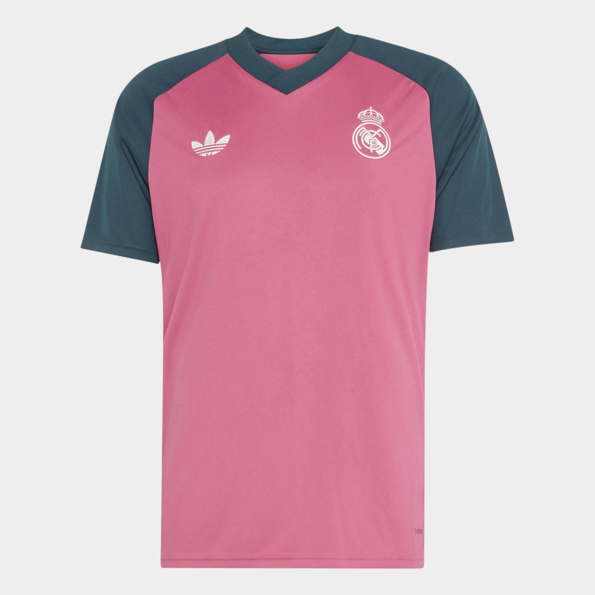 Camisa Real Madrid 26/27 Pré-Jogo Adidas Masculina - Rosa+Verde