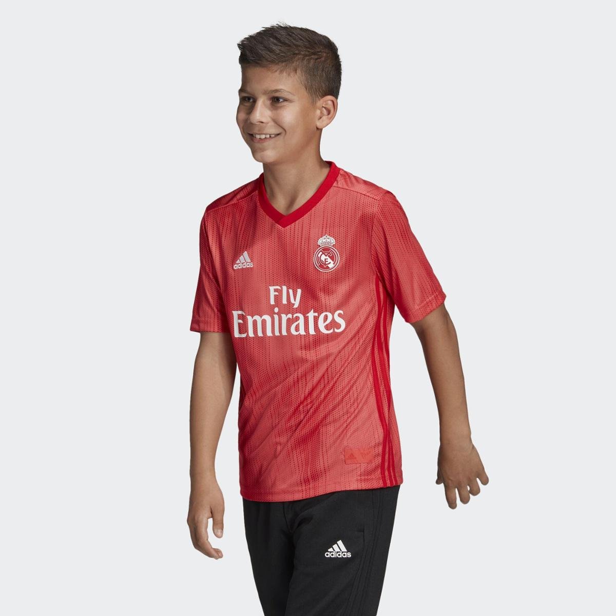 Camisa Real Madrid Adidas Infantil Vermelho Netshoes
