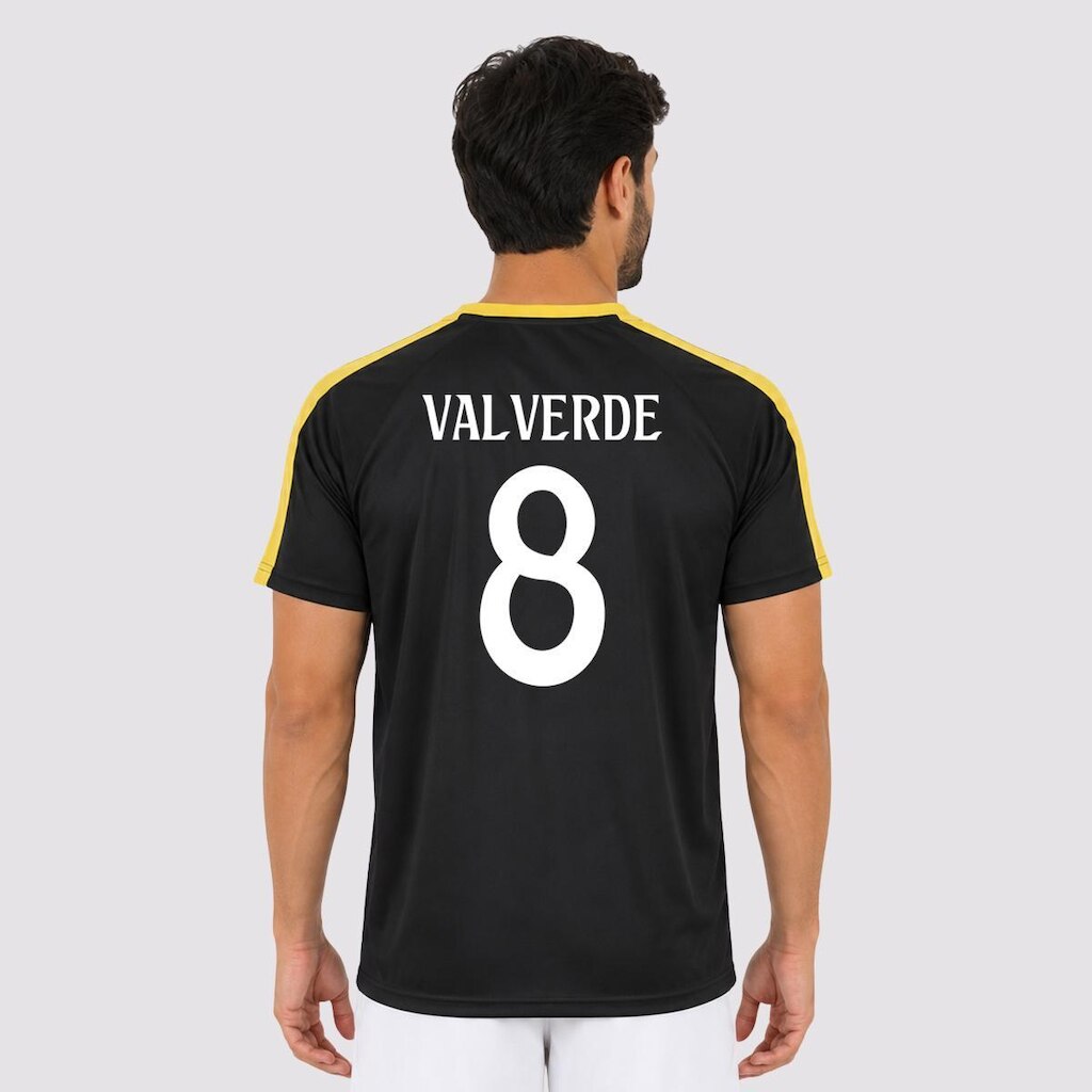 Camisa Real Madrid Campeones  8 Valverde