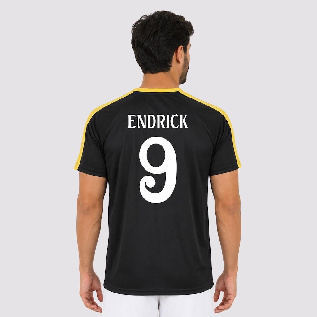 Camisa Real Madrid Campeones  9 Endrick