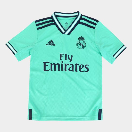 Camisa Real Madrid Infantil Third 19/20 s/nº Torcedor Adidas - Azul+Verde é ruim? Camisa Real Madrid Infantil Third 19/20 s/nº Torcedor Adidas - Azul+Verde é boa?