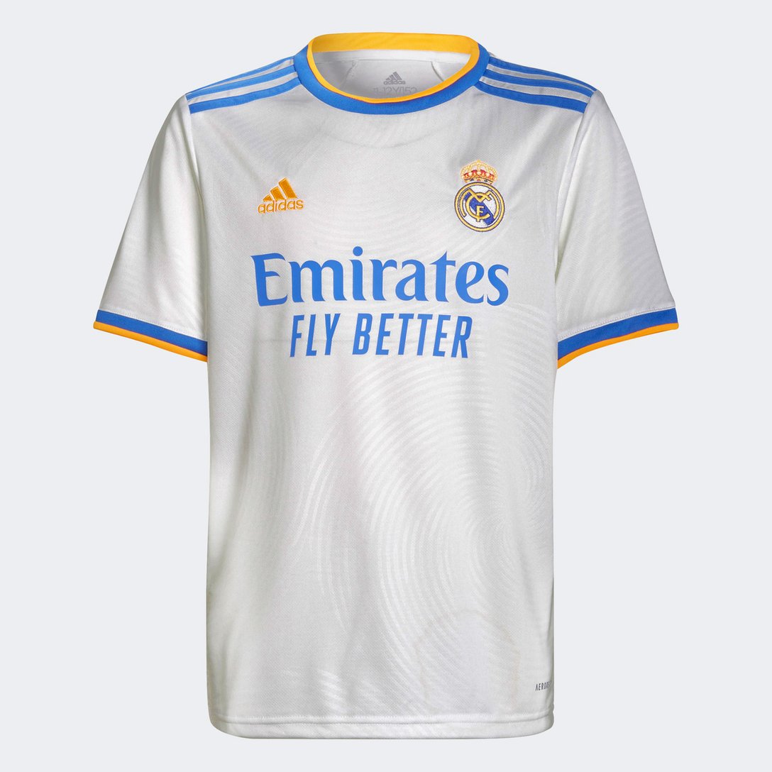 Camisa Real Madrid Juvenil Home 21/22 s/n° Torcedor Adidas - Branco | Netshoes Camisa Real Madrid Juvenil Home 21/22 s/n° Torcedor Adidas - Branco | Netshoes