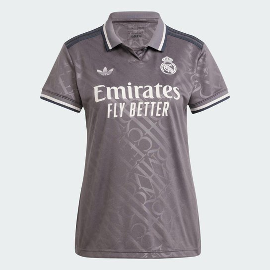 Camisa Real Madrid Third 24/25 Adidas Feminina