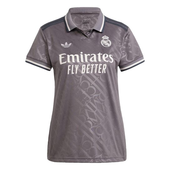 Camisa Real Madrid Third 24/25 Adidas Feminina
