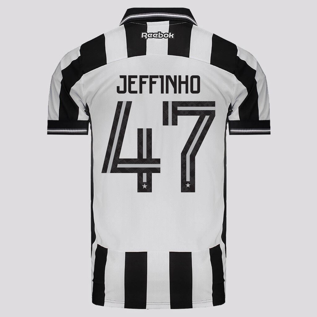 Camisa Reebok Botafogo I 2025 47 Jeffinho