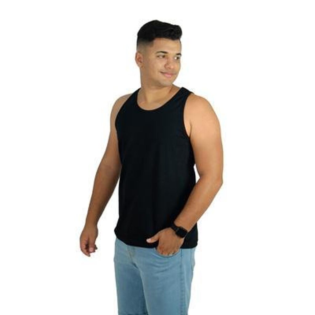 Camisa Regata Masculina Lisa